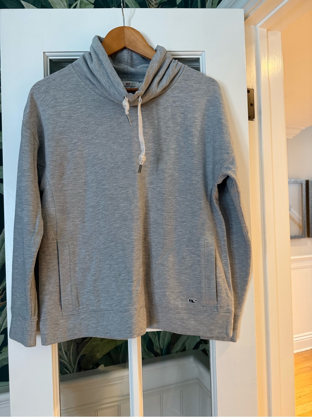 Vineyard Vines Heather Gray Cowl-Neck Pullover Hoodie